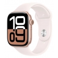 Apple Watch Series 10 GPS 46MM Rose Gold Aluminium + Correa Light Blush Sport Band M/L