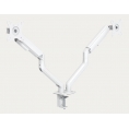 Soporte Monitor Escritorio Tooq 2 Brazos 10-32" Vesa 75/100 Montaje Pinza White