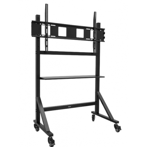 Soporte Monitor Suelo Movil Tooq 60-105" Ruedas Black