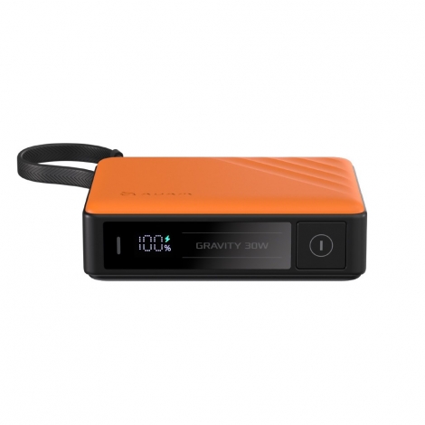 Bateria Externa Adam Gravity 30W 10.000MAH USB + 2XUSB-C Orange
