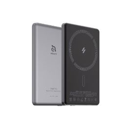 Bateria Externa Adam Magnetica 5.000MAH Ultra Fina Grey