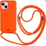 Funda Movil Back Cover Cool Silicona + Cordon Orange iPhone 14