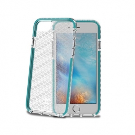 Funda Movil Back Cover Celly Hexagon Transparente/Turquoise iPhone 7 / 8 / se 2020