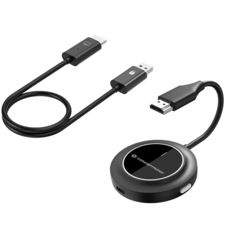 Transmisor Y Receptor Audio/Video HDMI Conceptronic Wireless FHD Black