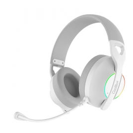 Auricular + MIC Coolbox Gaming WB01 Wireless RGB White
