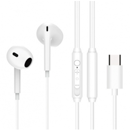 Auricular IN-EAR + MIC Conceptronic Brendan02 USB-C White