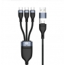 Cable Conceptronic USB / USB-C Macho / 3XUSB-C Macho 1.5M Black