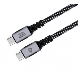 Cable Conceptronic USB-C Macho / USB-C Macho 100W 1.2M Black