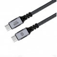Cable Conceptronic USB-C Macho / USB-C Macho 100W 2M Black