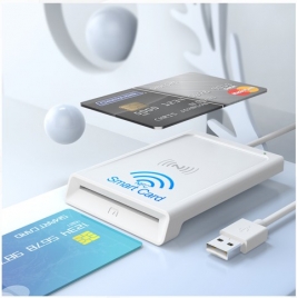 Lector de Tarjetas Chip Dnie Conceptronic Dual Interface Smart Card USB White
