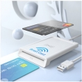 Lector de Tarjetas Chip Dnie Conceptronic Dual Interface Smart Card USB White