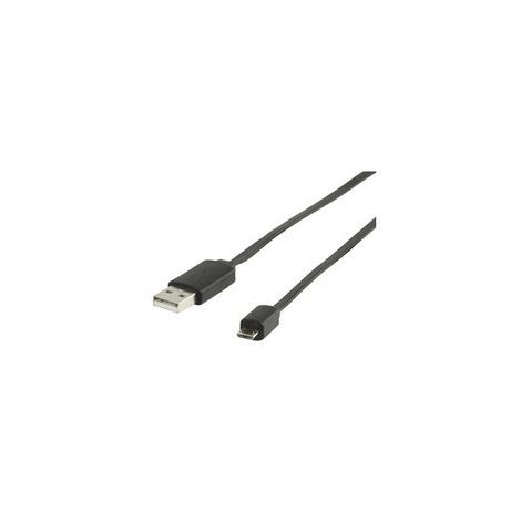 Cable Kablex USB Macho / Micro USB B Macho 1M Black