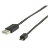 Cable Kablex USB Macho / Micro USB B Macho 1M Black