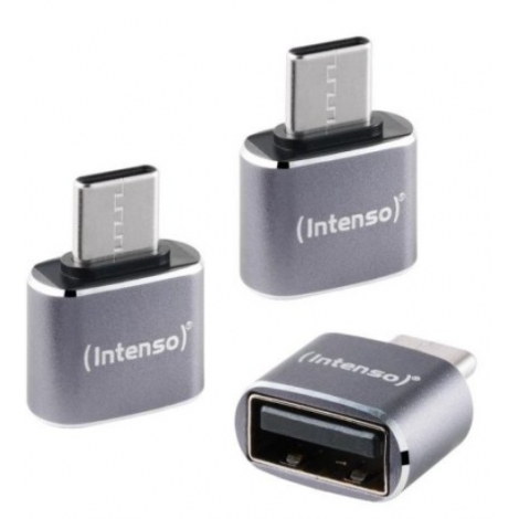 Adaptador Intenso USB Hembra / USB-C Macho 3Pack
