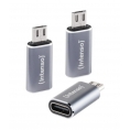 Adaptador Intenso USB-C Hembra / Micro USB Macho 3Pack