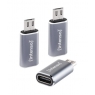 Adaptador Intenso USB-C Hembra / Micro USB Macho 3Pack