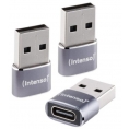 Adaptador Intenso USB-C Hembra / USB Macho 3Pack
