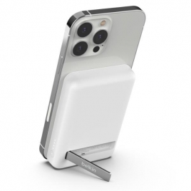 Bateria Externa Belkin Magnetica Wireless 5K White + Soporte