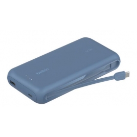 Bateria Externa Universal Belkin 20.000MAH 30W USB-C USB Blue Cable Integrado