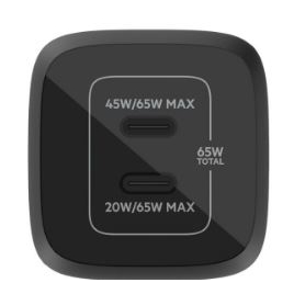 Cargador 2XUSB-C Belkin 65W Black