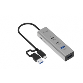 HUB I-TEC USB / USB-C 4 Puertos 2XUSB-C 3.0 + 2Xusb 3.0 PD 85W Silver