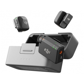 Microfono DJI Wireless MIC Mini 2TX + 1RX + Estuche de Carga Black