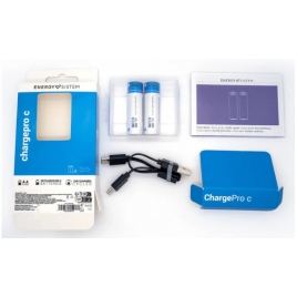 Pila Recargable Energy Charge PRO C USB-C Tipo AA 2400MAH Pack 2