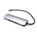Puerto Replicador USB-C I-TEC HDMI + 3Xusb 3.0 + USB-C + SD + Micro SD +Jack Silver / Blue