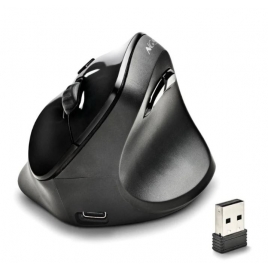 Mouse NGS Ergonomico Vertical Wireless EVO Moksha USB Black