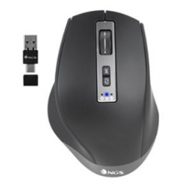 Mouse NGS Wireless Bluetooth BLUR-RB USB / USB-C Black