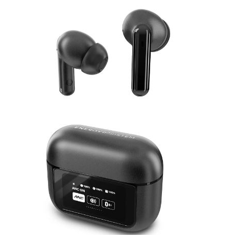 Auricular IN-EAR + MIC Energy Display ANC TWS Bluetooth Black