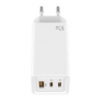 Cargador USB-C 2XUSB-C Leotec 65W GAN White