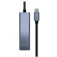 Puerto Replicador USB-C Aisens RJ45 + 3Xusb 3.0 Silver