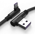 Cable Kablex USB Macho / USB-C Macho 1M Acodado Black