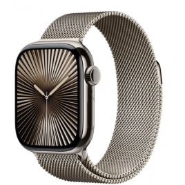 Apple Watch Series 10 GPS + Cell 46MM Natural Titanium + Correa Natural Milanese Loop M/L