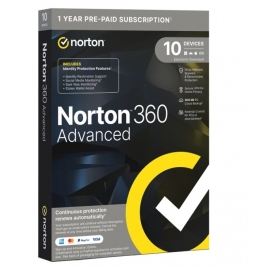 Antivirus Norton 360 Advance 200GB 1 Usuario 10 Dispositivos