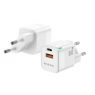 Cargador USB Aisens Dual 30W USB + USB-C White para Casa