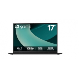 Portatil LG Gram Core Ultra 7 255H 32GB 1TB SSD 17" IPS W11H Black