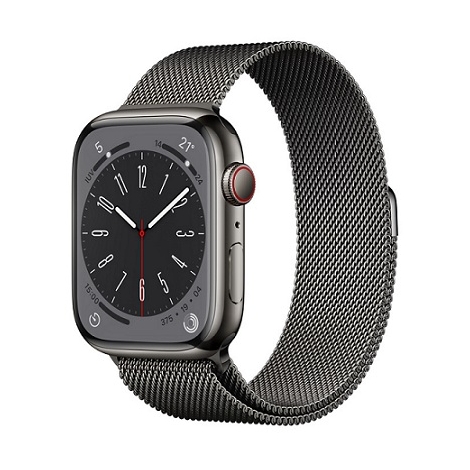 Apple Watch Series 8 GPS + Cell 45MM Graphite Stainless Steel + Correa Milanese Loop Graphite