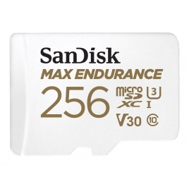 Memoria Micro SD 256GB Sandisk MAX Endurance V30 + Adaptador SD
