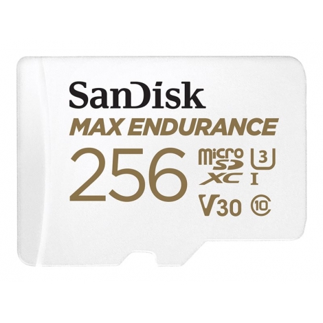 Memoria Micro SD 256GB Sandisk MAX Endurance V30 + Adaptador SD