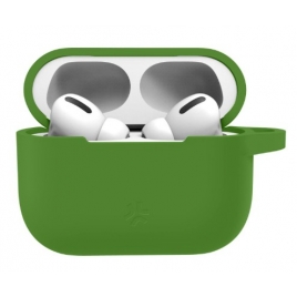 Funda Celly Silicona Green Aircase Estuche Airpods PRO (1ª 2ª 3ª GEN)