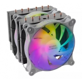 Ventilador CPU Mars Gaming MCPU-XT Socket 1366/1150/1151/1155/1156/1200/1700/Am3/Am4/Am5 White