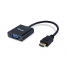Adaptador Equip HDMI Macho / VGA Hembra + Jack Hembra