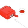 Funda Celly Silicona red Estuche Airpods (1ª 2ª GEN)