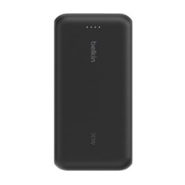 Bateria Externa Universal Belkin 20.000MAH 30W USB-C USB Black Cable Integrado