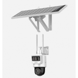 Camara Vigilancia Hikvision DIA / Noche Motorizada PTZ 2K Bateria IP66 Outdoor 4G + Panel Solar
