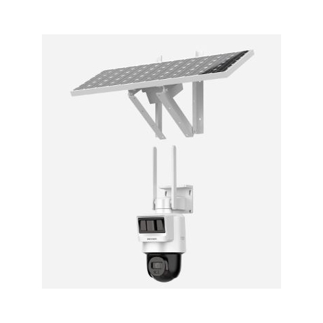 Camara Vigilancia Hikvision DIA / Noche Motorizada PTZ 2K Bateria IP66 Outdoor 4G + Panel Solar
