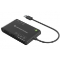 Lector Memorias Conceptronic 7 EN 1 + Lector DNI + Lector SIM USB 3.0 / USB-C Black