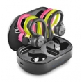 Auricular IN-EAR + MIC NGS Artica Jogger Sport TWS Bluetooth Black + Ganchos Multicolor